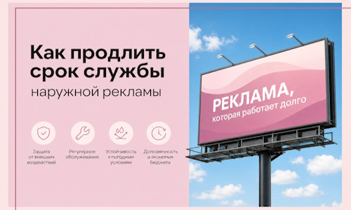 Как продлить срок службы наружной рекламы в Ломоносове