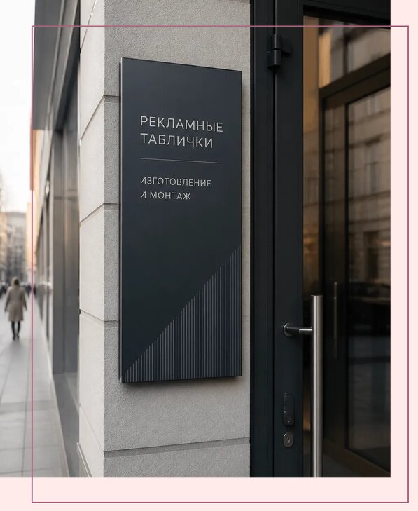 Рекламные таблички в Ломоносове по цене от 4610 р. | Аванза-Лмн