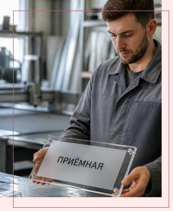 Таблички из оргстекла на заказ в Ломоносове от 3996 р. | Аванза-Лмн