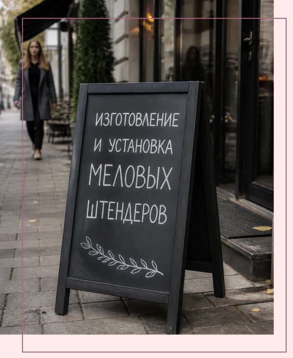 Меловые штендеры в Ломоносове по цене от 6659 р. | Аванза-Лмн
